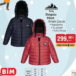 NORTHPACİFİC DOLGULU MONT ERKEK ÇOCUK